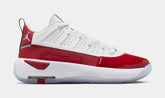 Max Aura 7 Mens Basketball Shoes (White/Gym Red/Black/White)