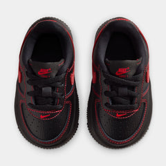 Air Force 1 Low LV8 3 Infant Toddler Lifestyle Shoes (Black/Black/Black/University Red)