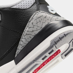 Air Jordan 3 Retro Black Cement Preschool Lifestyle Shoes (Black/Fire Red/Cement Grey/Summit White)