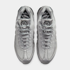 Air Max 95 Big Bubble Mens Running Shoes (Metallic Silver/Black/Black)