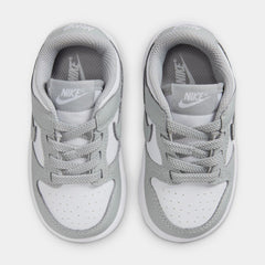 Dunk Low Infant Toddler Lifestyle Shoes (White/White/Light Smoke Grey)
