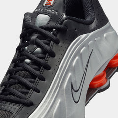 Shox R4 Orange Twist Mens Running Shoes (Metallic Silver/Black/Picante Red/Metallic Silver)