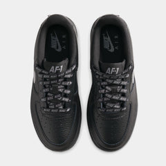 Air Force 1 Low Grade School Lifestyle Shoes (Black/Smoke Grey)