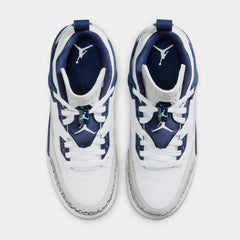 Spizike Low Grade School Lifestyle Shoes (White/Neutral Grey/Anthracite/Midnight Navy)