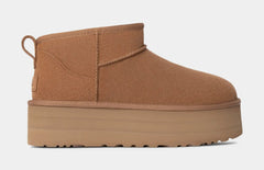 Classic Ultra Mini Platform Womens Boots (Chestnut)