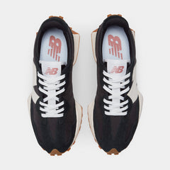 327 Womens Lifestyle Shoes (Black/White/Gum)