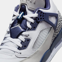 Spizike Low Mens Basketball Shoes (White/Midnight Navy/Neutral Grey)