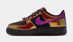 Air Force 1 Low LV8 Grade School Lifestyle Shoes (Black/Bold Berry)