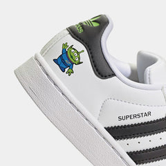 Toy Story Alien Superstar II Preschool Lifestyle Shoes (Cloud White/Core Black/Semi Solar Green)