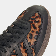 Samba OG Cheetah Womens Lifestyle Shoes (Core Black/Collegiate Green/Cream White)