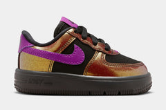 Air Force 1 Low LV8 Infant Toddler Lifestyle Shoes (Black/Bold Berry)