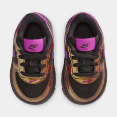 Air Force 1 Low LV8 Infant Toddler Lifestyle Shoes (Black/Bold Berry)