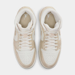 Air Jordan 1 Mid SE Womens Lifestyle Shoes (Sail/Pale Ivory/Team Gold)