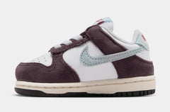 Dunk Low Infant Toddler Lifestyle Shoes (White/Glacier Blue/Burgundy Ash)