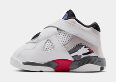Air Jordan 8 Retro White And True Red Infant Toddler Lifestyle Shoes (White/Black/True Red)
