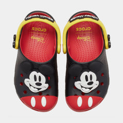 Disney Mickey Mouse And Friends Classic Clog Infant Toddler Lifestyle Sandals (Black/Red)