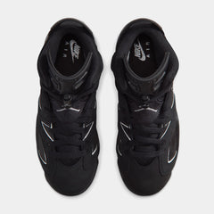 Air Jordan 6 Retro Cap And Gown Grade School Lifestyle Shoes (Black/Reflect Silver/Black) Free Shipping