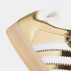 Samba OG Gold Metallic Womens Lifestyle Shoes (Gold Metallic/White/Core White)