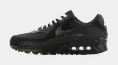 Air Max 90 Mens Lifestyle Shoes (Black/Sport Red/White)