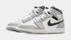 Air Jordan 1 Mid Mens Lifestyle Shoes (Light Smoke Grey/White/Anthracite)