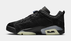 Air Jordan 6 Low Black Out Womens Lifestyle Shoes (Black)