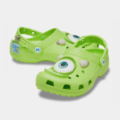 Disney and Pixar Monsters Inc Mike Classic Clog Mens Sandals (Green/White) Free Shipping