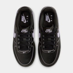 Air Force 1 LV8 Grade School Basketball Shoes (Black/Hydrangeas)