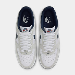 Air Force 1'07 Mens Lifestyle Shoes (White/Obsidian/Pure Platinum/Team Red)