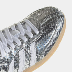 Samba OG Croc Skin Womens Lifestyle Shoes (Silver Metallic/Cloud White/Gum)