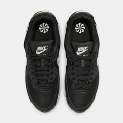 Air Max 90 Womens Running Shoes (Black/Black/White)