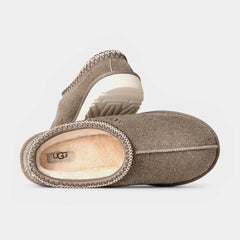 Tasman Shaggy Suede Slippers Mens Sandals (Brown/Beige)
