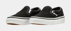 Classic Slip On Low Preschool Skateboarding Shoe (Black/White)