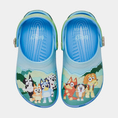Classic Clog Bluey Best Buddies Infant Toddler Lifestyle Sandals (Blue/Green)