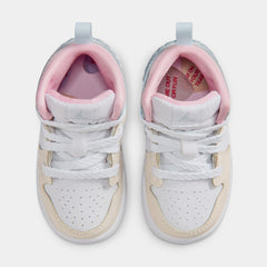 Air Jordan 1 Mid Love Is In The Air Infant Toddler Lifestyle Shoes (Half Blue/Pale Ivory/White/Half Blue)