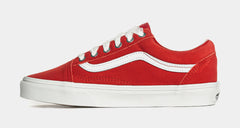 Old Skool Pop Lace Womens Lifestyle Shoes (Red/White)