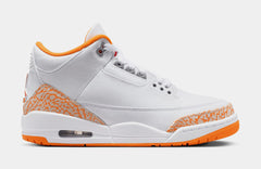 Air Jordan 3 Retro Orange Citrus Womens Lifestyle Shoes (White/Multicolor) Free Shipping