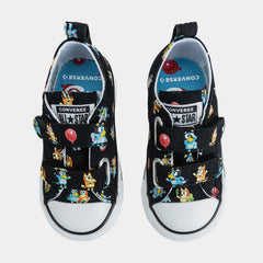 Chuck Taylor All Star Low Bluey Infant Toddler Lifestyle Shoes (Black/Blue)