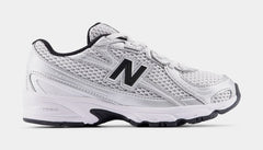 740 Bungee Lace Preschool Lifestyle Shoes (Silver Metallic/Black)