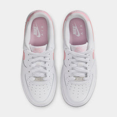 Air Force 1 Low Grade School Lifestyle Shoes (White/Medium Soft Pink/White)