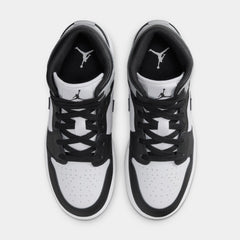 Air Jordan 1 Mid Grade School Lifestyle Shoes (White/Black/Rust/Pin)