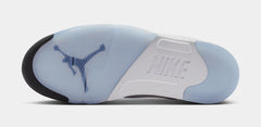 Air Jordan 5 Retro OG White Metallic Mens Lifestyle Shoes (White/Metallic Silver/Black) Free Shipping