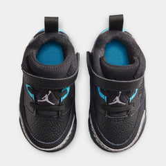 Spizike Low Infant Toddler Basketball Shoes (Black/Wolf Grey/Gamma Blue)