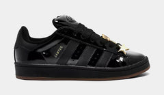 Campus 00s Patent Leather Womens Lifestyle Shoes (Core Black/Core Black/Gold Metallic)