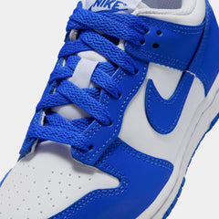 Dunk Low Preschool Basketball Shoes (White/Hyper Royal/Hyper Royal)