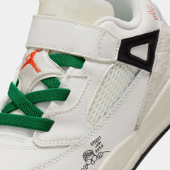 Spizike Low Preschool Lifestyle Shoes (Sail/Black/Pine Green/Orange)
