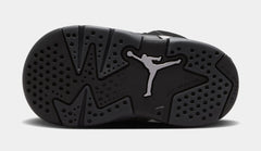 Air Jordan 6 Retro Cap And Gown Infant Toddler Lifestyle Shoes (Black/Reflect Silver/Black) Free Shipping