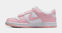 Dunk Low Grade School Lifestyle Shoes (White/Medium Soft Pink/White/White)
