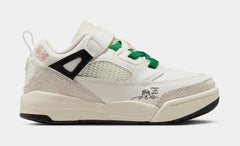 Spizike Low Preschool Lifestyle Shoes (Sail/Black/Pine Green/Orange)