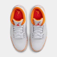 Air Jordan 3 Retro Orange Citrus Womens Lifestyle Shoes (White/Multicolor) Free Shipping