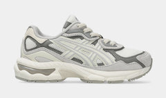 Gel NYC Preschool Running Shoes (Cream/Oyster Grey)